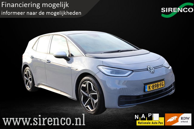 Volkswagen ID.3 - First Plus 58 kWh | stoel & stuurverwarming | adaptieve cruise control | IQ light | sfeerverlichting | muisgrijs |