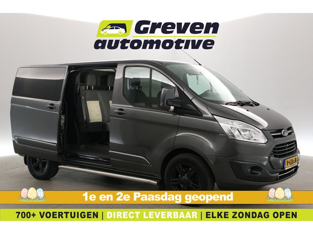 Ford Transit Custom - 2.0 TDCI L1H1 Limited 170PK | Dubbele Cabine | Aut. | Airco | Cruise | Navi | Trekhaak | 2xSchuifdeur
