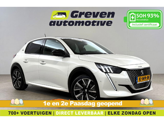 Peugeot e-208 - EV GT 50 kWh | Snelladen | SOH 93% | Pano | Sfeer | Virtual | Clima | Adap. Cruise | Camera | Carplay