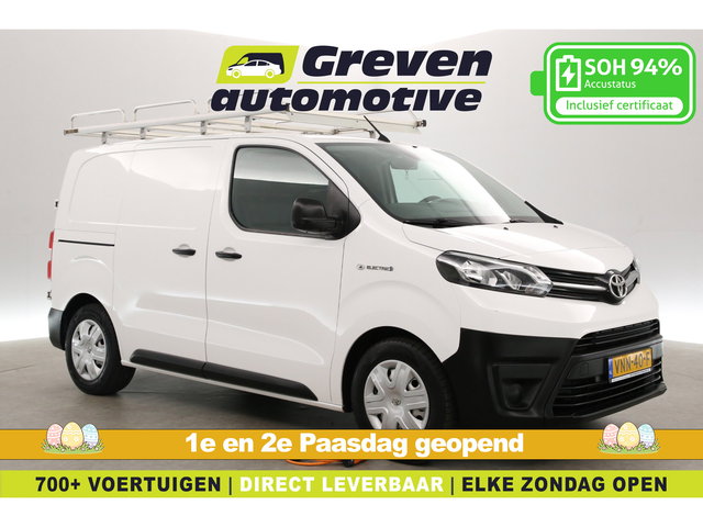 Toyota ProAce - Standard Range 50 kWh L1H1 | Snelladen | SOH 94% | Airco | Cruise | Carplay | Trekhaak | 3 Zits | Imperiaal | Parkeersens.