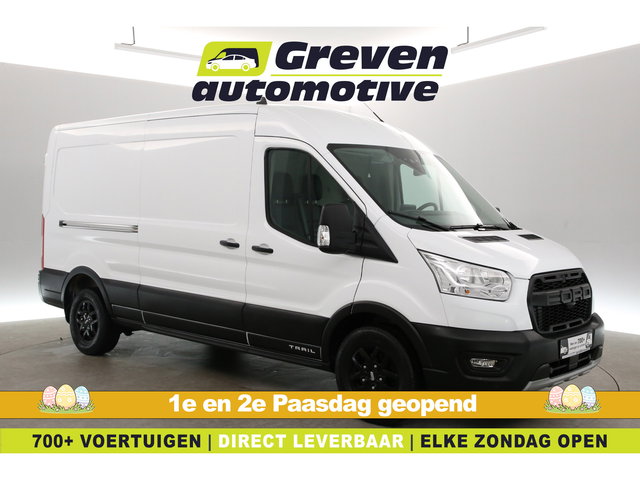 Ford Transit - 350 2.0 TDCI L3H2 Trail | Airco | 2800kg Trekgew. | Trekhaak | Adap. Cruise | Camera | 3 Zits | Parkeersens.