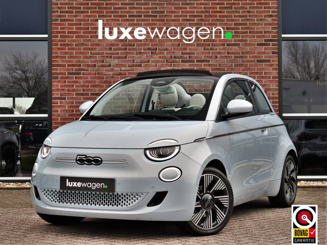 Fiat 500C - La Prima 42 kWh Celestial Blue incl-Winterset ACC Stoelverw Camera Carplay