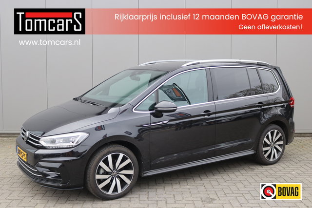 Volkswagen Touran - 1.5 TSI 150PK Automaat R-Line 7pers./Pano-dak/Navigatie/Camera/Elektr.-klep/Stoelverwarming