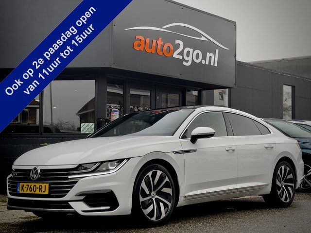 Volkswagen Arteon - 2.0 TSI AUT7 3X R-LINE 191PK PANODAK LEDER NAVI DIGI-DASH  APPLE-CARPLAY LED 20 INCH-LMV PDC