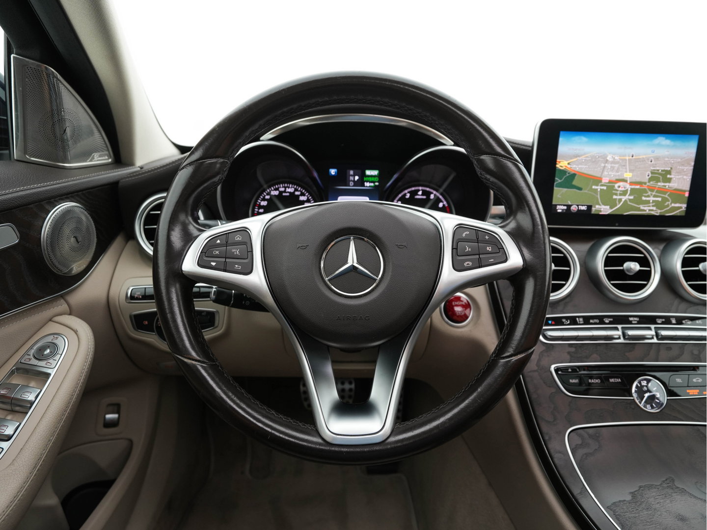 Mercedes-Benz C-Klasse 350 e Lease Edition Aut. *PANO | LUXURY-LEATHER | BURMESTER-AUDIO | FULL-LED | NAVI-FULLMAP | HEATED-SPORTSEATS | CAMERA | AIRMATIC | PRIVACY-GLASS | ECC | CRUISE | KEYLESS | 17''ALU*