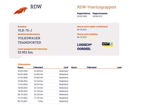 Volkswagen Transporter 2.0 TDI 111pk Euro 6 - Lang L2 - Trekhaak - Cruise - 3 Zits