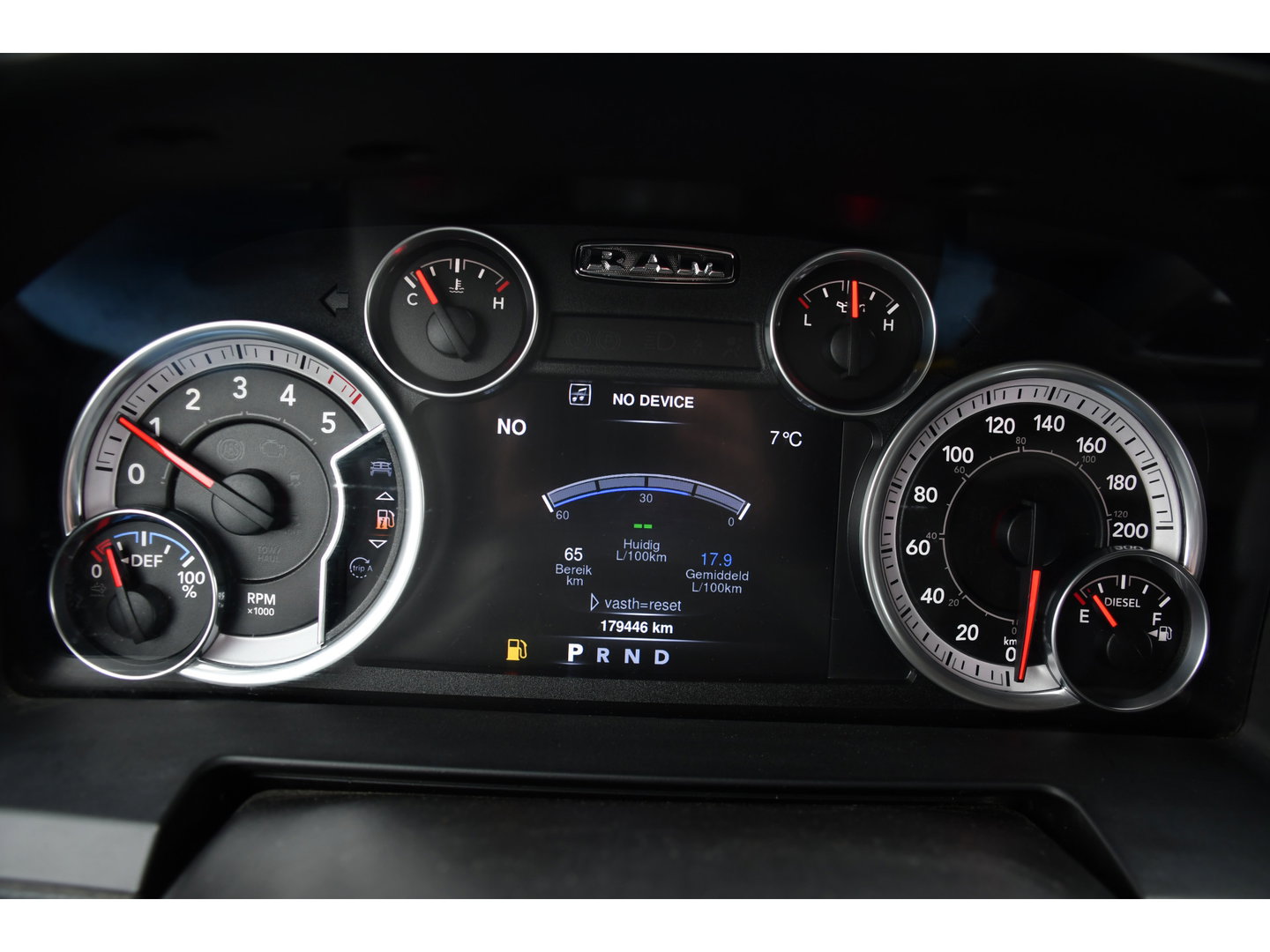 Dodge Ram 1500 3.0 TD 4x4 Crew Cab 5'7 Laramie Camera, Cruise, Carplay, Leder, LED, Stoelverwarming, 3500kg Trekhaak, Multimedia, PANO, Stuurverwarming, Uniek!