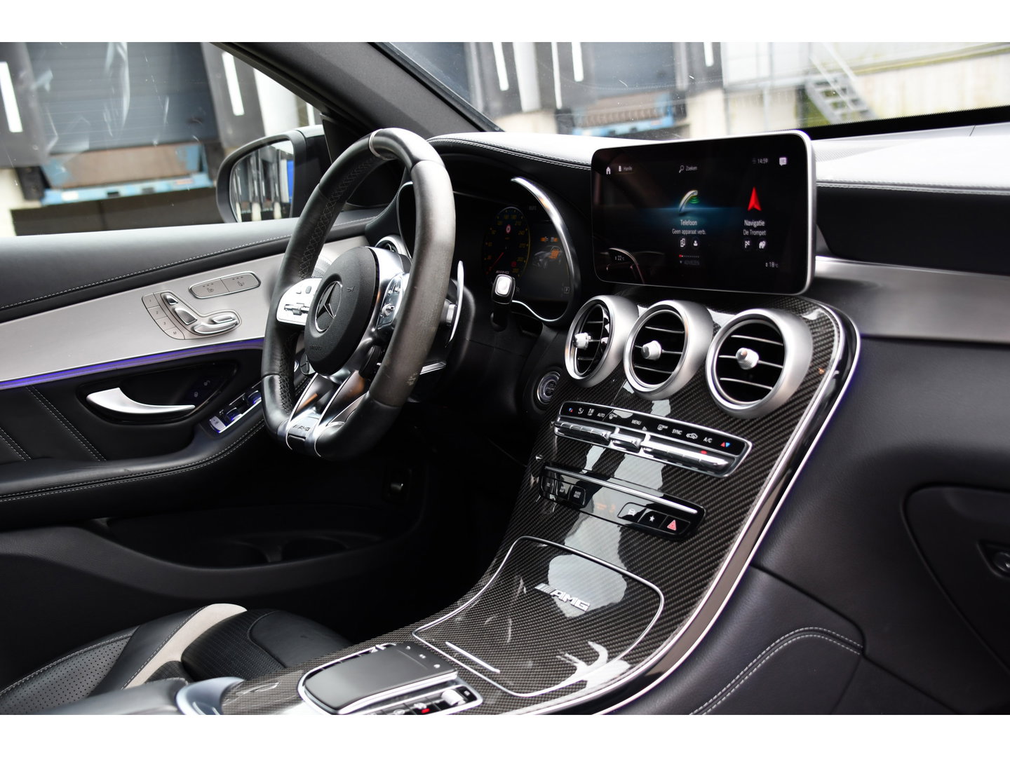 Mercedes-Benz GLC Coupé AMG 63 S 4MATIC+ Premium Plus 360 Camera | Burmester | Carbon | Stoelmassage & koeling | 510pk | Carplay | Leder | Cruise | Automaat