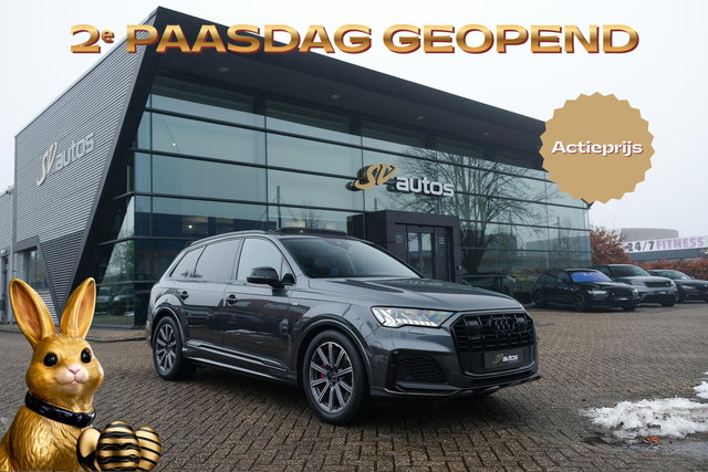 Audi Q7 - 60 TFSIe 455pk Competition Hybrid Panoramadak *BTW* Head-up Trekhaak elektrisch Leder Adaptive cruise DAB Carplay
