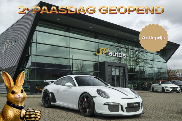 Porsche 911 - 3.8 GT3 476pk G6 motor Lift Akrapovic 18-weg stoelen PDLS plus Navigatie Cruise control