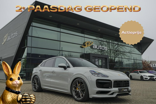 Porsche Cayenne - Coupé 3.0 E-Hybrid 462PK Krijtgrijs SportDesign Luchtvering *SOH 82%* Lightweight Package Carbon Dak 4-wielsturing NLauto