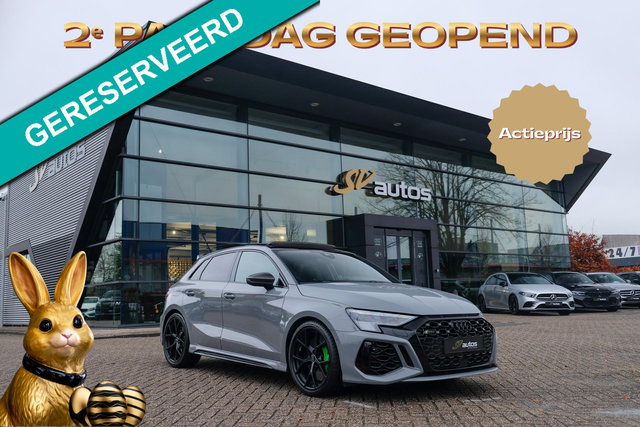 Audi RS3 - Sportback 2.5 TFSI 400PK Quattro Hulk Panoramadak *BTW* Keramisch VOL! Massage B&O audio RS Dynamic