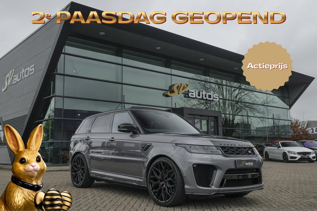 Land Rover Range Rover Sport - P575 SVR 575pk Panoramadak *BTW* Carbon pakket Head-up Softclose 24" LMV Vossen