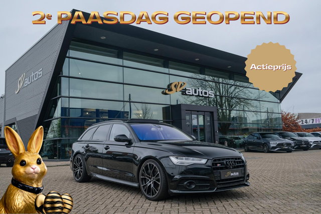 Audi S6 - Avant 4.0 TFSI V8 450pk Panoramadak Supersportstoelen B&O 3d Luchtvering Matrix led Black pack