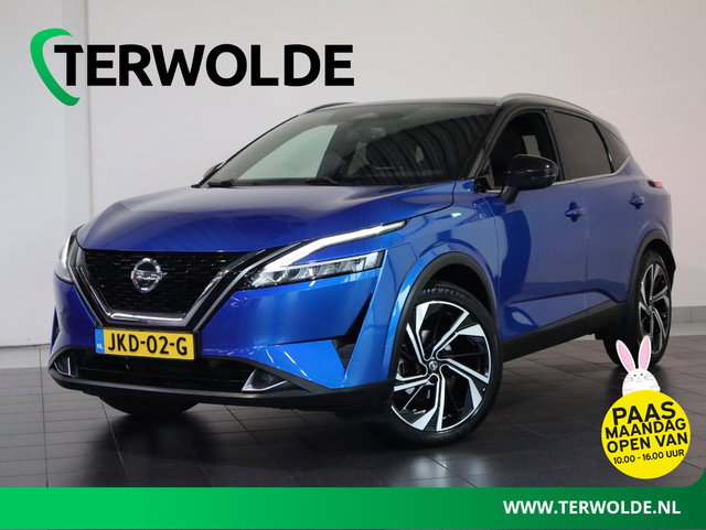 Nissan QASHQAI - 1.3 MHEV Xtronic Tekna Plus | AUTOMAAT | Panoramadak | Lederen Bekl. | BOSE Audio |