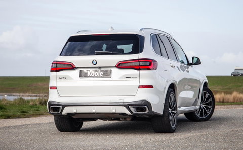 BMW X5 xDrive45e High Executive M PAKKET / BRUIN LEER / DIAMAND POOK / STOEL VERWARMING / CAMERA