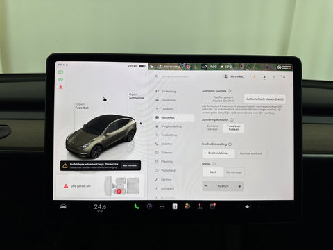 Tesla Model Y RWD 58 kWh [ 3-Fase ] {SOH-91%} (INCL-BTW) Aut. *PANO | LEATHER | TOWBAR | AUTO-PILOT | NAVI-FULLMAP | MATRIX-LED | KEYLESS | CAMERA | DAB+ | HEATED-COMFORTSEATS | PRIVACYGLASS | TOPVIEW | 19''ALU*