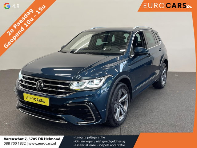 Volkswagen Tiguan - 1.4 TSI eHybrid 245pk DSG R-Line Platinum Panoramadak Trekhaak Navigatie Apple Carplay/Android Auto Camera Parkeersensoren Adaptive Cruise Control Matrix Ledverlichting Stoel- en stuurverwarming Climate Control