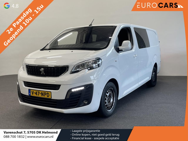 Peugeot Expert - 2.0 BlueHDI 120 L3H1 Asphalt Dubbele Cabine Automaat Trekhaak Navigatie Apple Carplay/Android Auto Parkeersensoren Cruise Control Airco