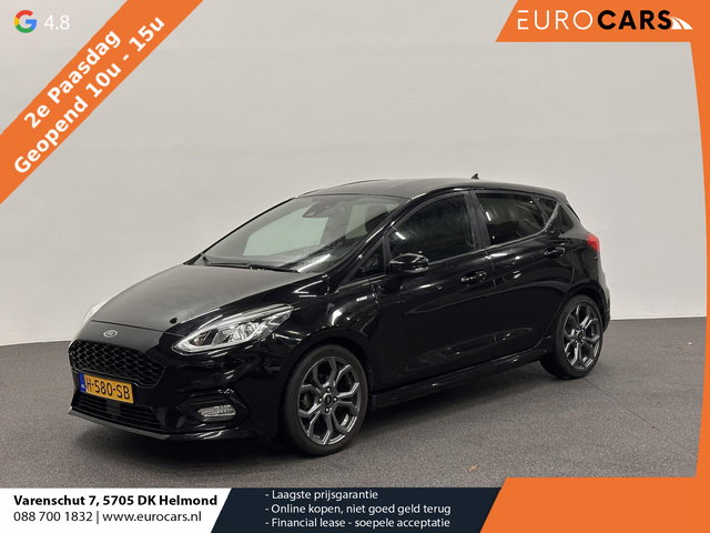 Ford Fiesta - 1.0 EcoBoost ST-Line 125PK 6V Navigatie Full LED Carplay Parkeersensoren Cruise Control Stoel+Stuurverwarming Climate Control Privacy Glass 17" DAB+