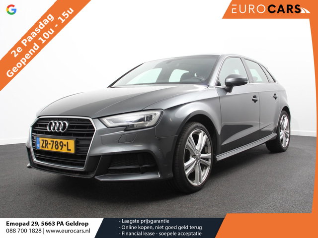 Audi A3 - Sportback 1.5 TFSI CNG Automaat S-Line Navigatie Parkeersensoren achter Cruise Control Stoelverwarming 18"Lichtmetalen velgen Ledverlichting Climate Control