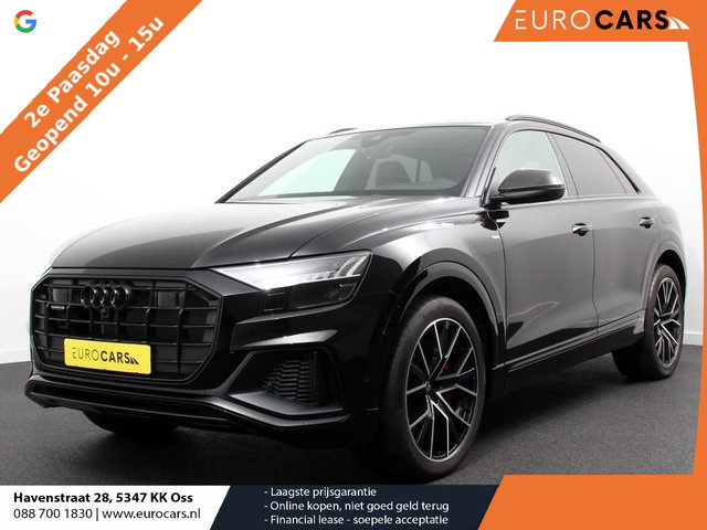 Audi Q8 - 55 TFSI e quattro Pro Line S Competition Plus | Leder | Carbon Pack | LED | Adaptief cruise control | 381 PK | Navigatie | Climate control | 360* camera | Elektrische achterklep