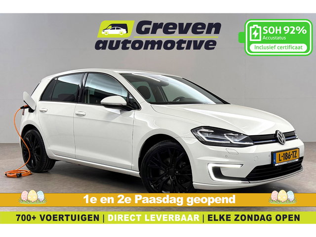 Volkswagen e-Golf - | Snelladen | SOH 92% | Clima | Adap. Cruise | Virtual | Camera | Carplay