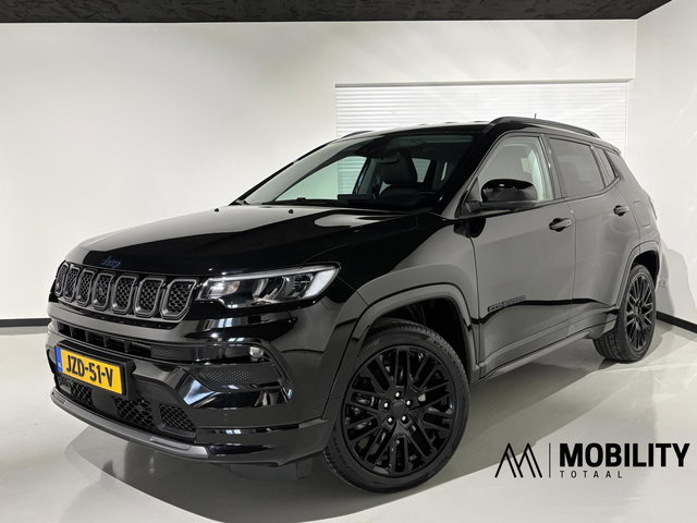 Jeep Compass - 4xe 240 Plug-in Hybrid Electric S|Black|Leder|360|Alpine| Stoelkoel+verwarm|Lane assist|Side assist|