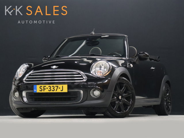 MINI One Cabrio - Mini 1.6 Pepper [VOL LEDER, STOELVERWARMING, PDC ACHTER, BLUETOOTH, CRUISE CONTROL, AIRCONDITIONING, ELEKTRISCH VERSTELBARE SPIEGELS, NIEUWSTAAT]