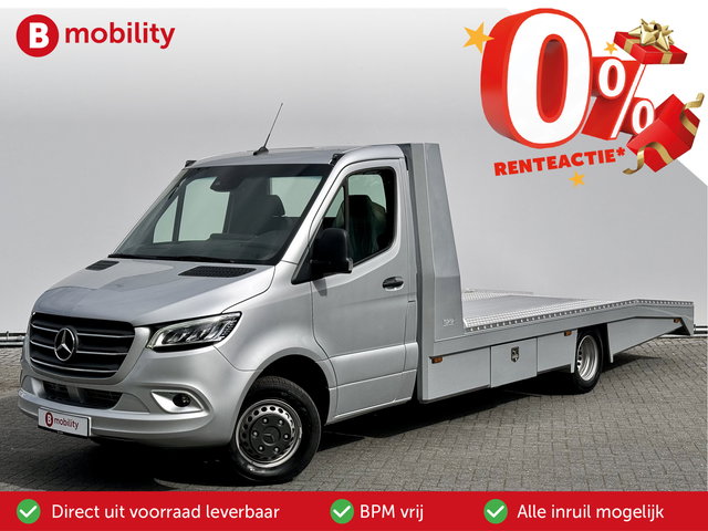 Mercedes-Benz Sprinter - 519 CDI Tijhof AluLiner V/A €32 Per Dag!! Luchtvering NIEUW! Autotransporter/ Oprijwagen | Apple CarPlay | Lier | DAB | Cruise Control | Navigatie | Trekhaak 3.500kg