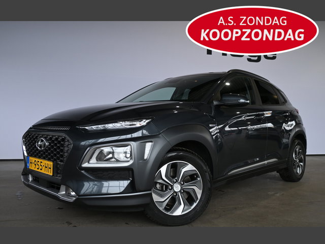 Hyundai Kona - 1.6 GDI HEV Fashion Automaat Clima Navigatie Carplay Head Up Rijklaarprijs! Inruil Mogelijk!