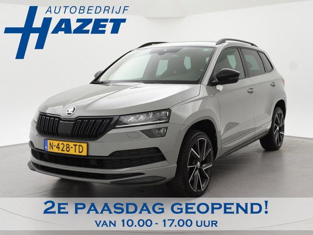 Škoda Karoq - 1.5 TSI ACT 150 PK DSG SPORTLINE + CANTON AUDIO | STEEL GREY | CAMERA | 19 INCH | VIRTUAL | SFEER