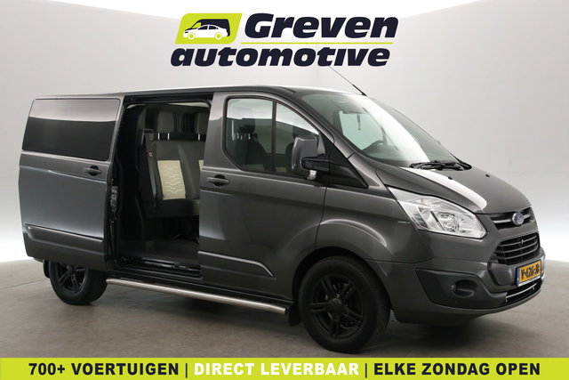 Ford Transit Custom - 2.0 TDCI L1H1 Limited 170PK | Dubbele Cabine | Aut. | Airco | Cruise | Navi | Trekhaak | 2xSchuifdeur