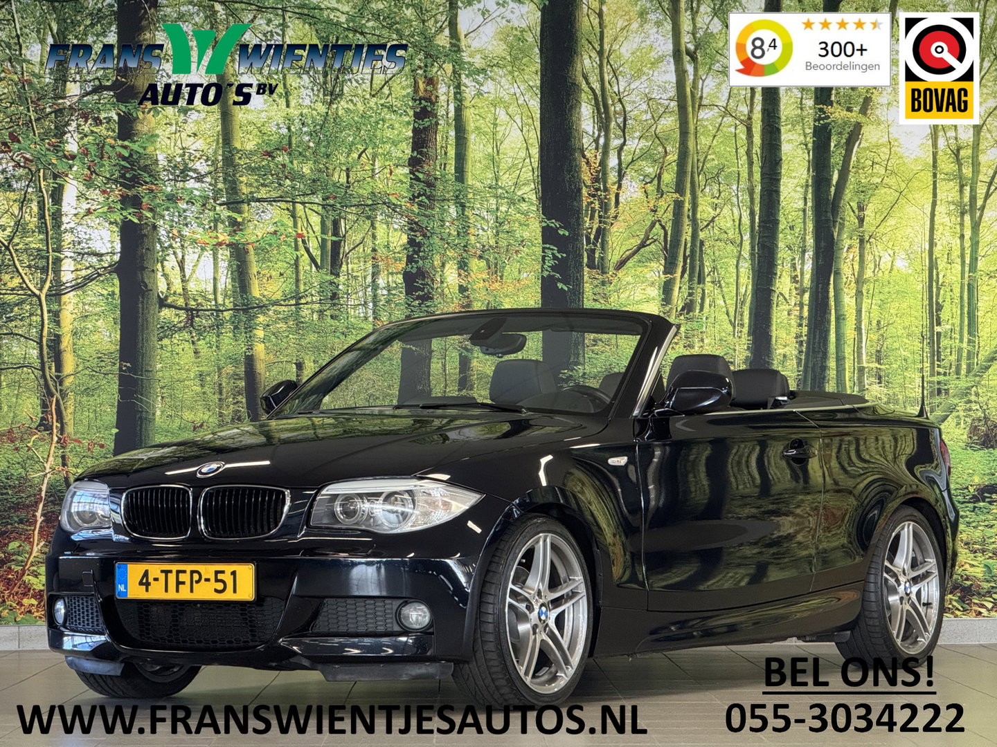 BMW 1 Serie Cabrio 118i M Sport Edition | Origineel Nederlands! | M Pakket | Leder | Navigatie | Cruise Control | Stoelverwarming | Parkeersensoren Achter | Airconditioning | Lichtmetaal 17'' |