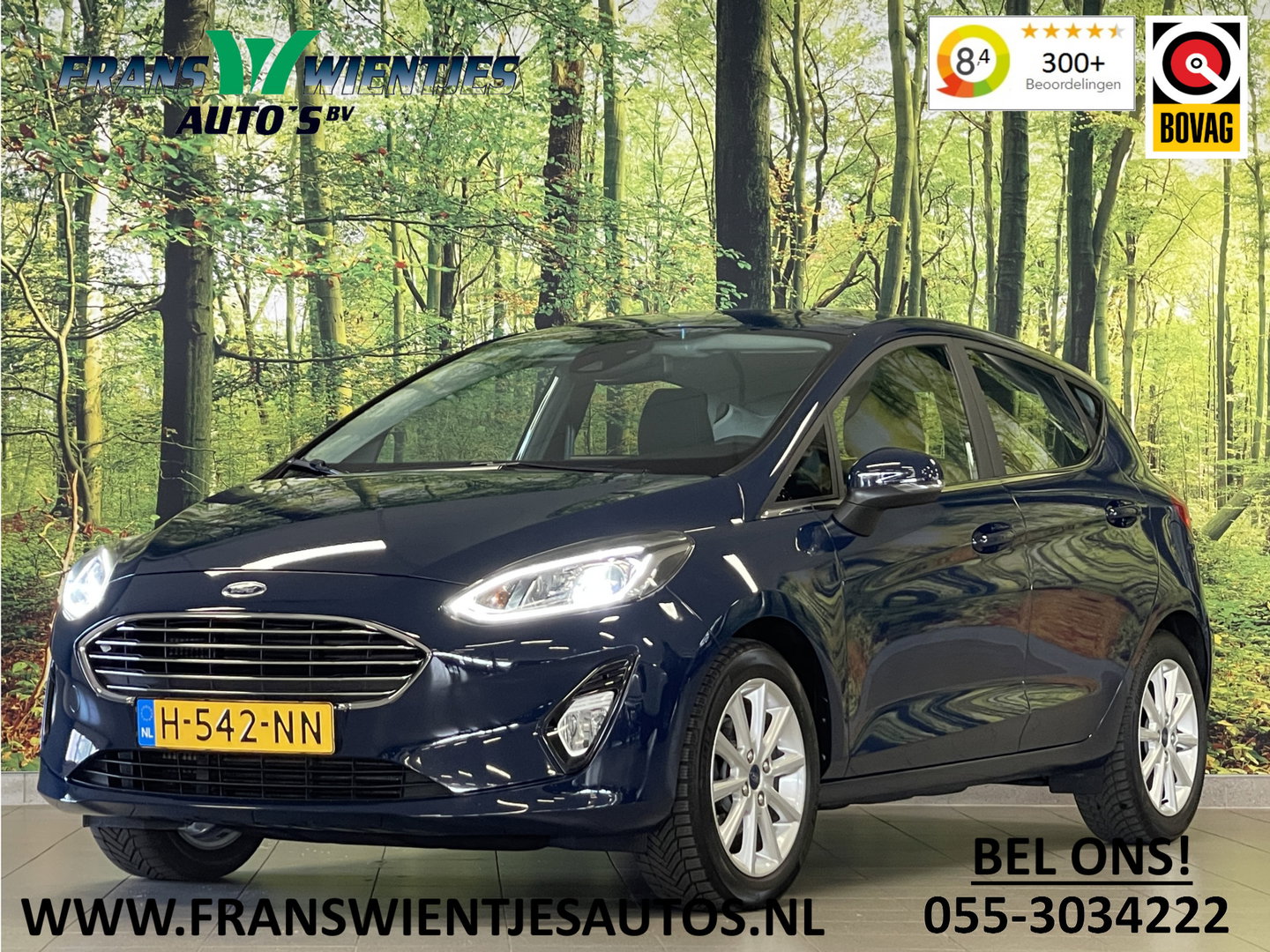 Ford Fiesta 1.0 EcoBoost Titanium | Cruise Control | Parkeersensoren Achter | Apple Carplay | Origineel Nederlands | Automatische Verlichting |