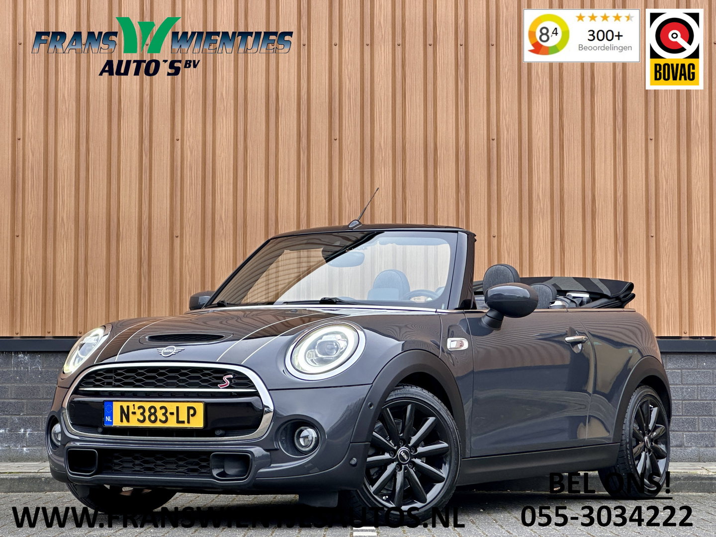 MINI Cabrio 2.0 Cooper S Night Jack Edition | 192 PK | Achteruitrijcamera | Adaptieve Cruise Control | Apple Carplay / Android Auto | Keyless Go/Entry | Head-Up Display | Parkeersensoren | Stoelverwarming |