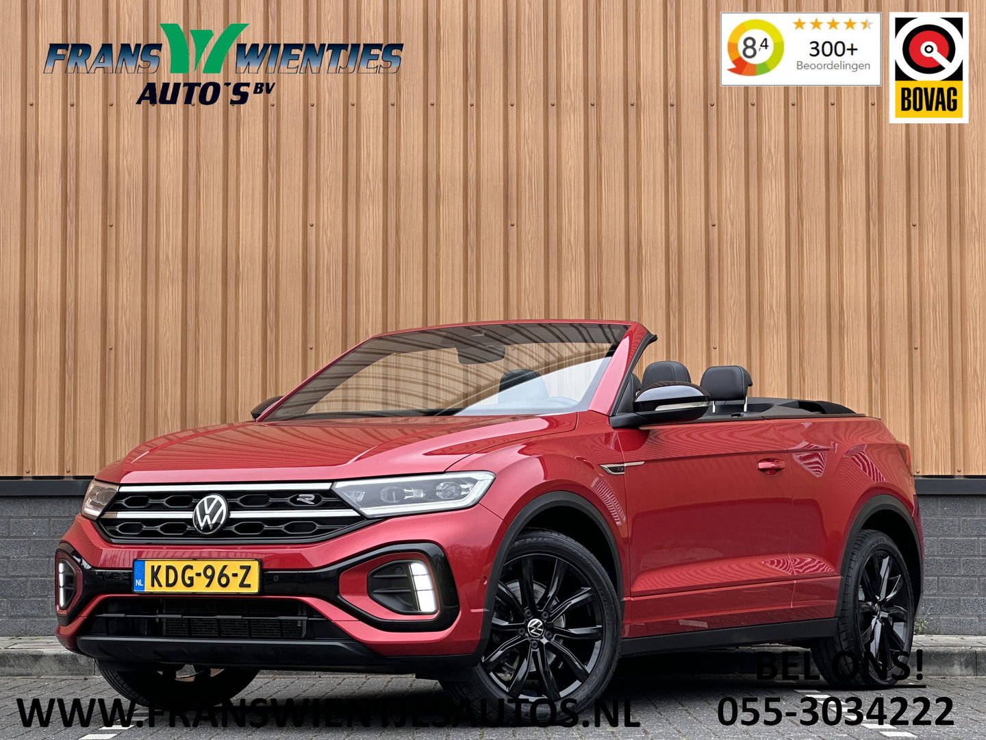 Volkswagen T-Roc Cabrio 1.5 TSI R-Line | Apple Carplay | Android Auto | Stuurverwarming | Stoelverwarming | Camera | Adaptieve Cruise Control | Lane Assist | Dodehoeksensor | DAB |
