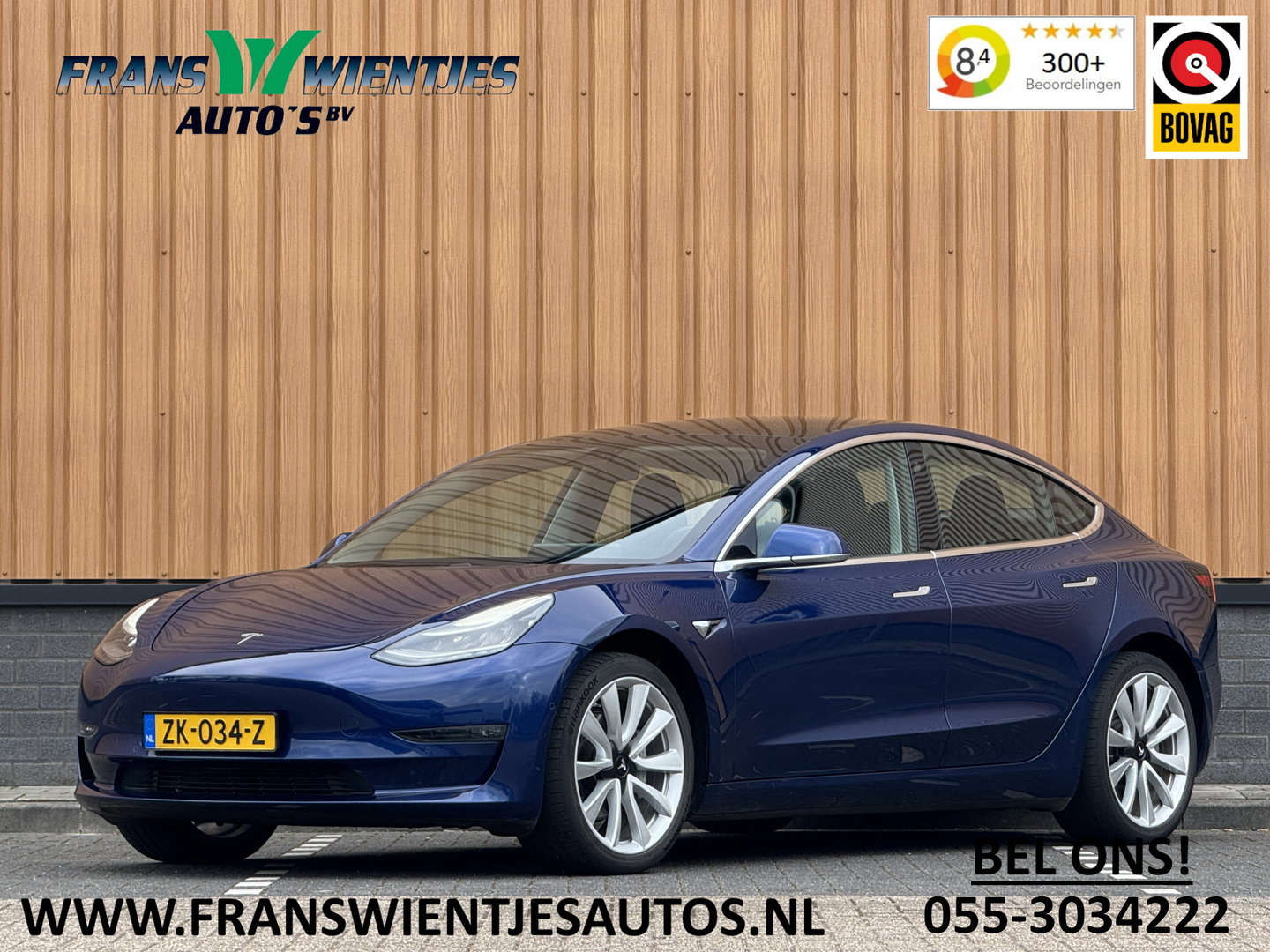 Tesla Model 3 Standard RWD Plus 60 kWh | 360° Camera | Panoramadak | Parkeersensoren | Keyless | Stoelverwarming | Elektrische Stoelen | LED