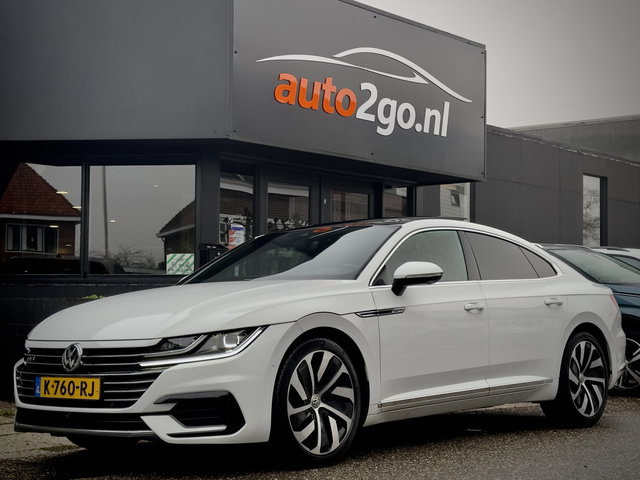Volkswagen Arteon - 2.0 TSI AUT7 3X R-LINE 191PK PANODAK LEDER NAVI DIGI-DASH  APPLE-CARPLAY LED 20 INCH-LMV PDC