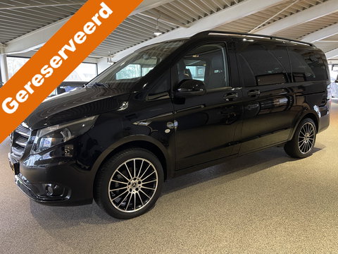 Mercedes-Benz eVito Tourer PRO L2 / actie radius 150 km / 100% electrisch / zero emissie / 7 persoons / vaste prijs rijklaar € 25.950 ex btw / € 31.399,50 incl btw / lease vanaf € 424 / leer / electrische deuren L+R / zwart metallic