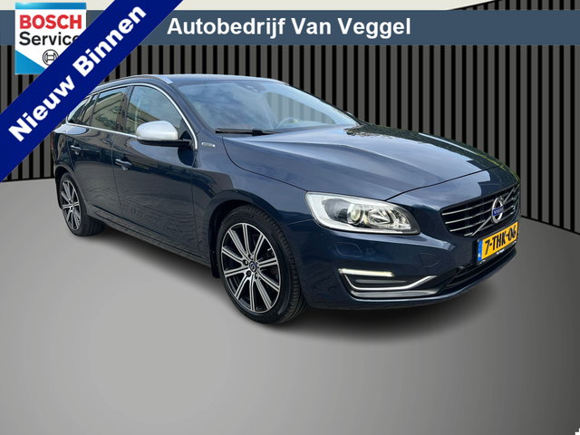 Volvo V60 - 2.4 D6 AWD Plug-In Hybrid Summum leer, navi, trekhaak, cruise, stoelverw