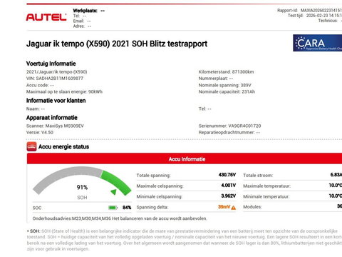 Jaguar I-PACE EV320 S Business Pack 90kWh | SOH 91% | Stoelverwarming | 360 Camera | Carplay | Meridian Surround | Full LED | Navigatie
