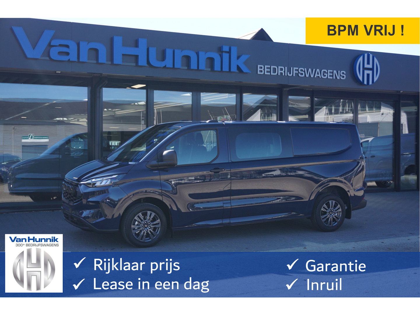 Ford Transit Custom 320L 170PK Trend DC AUT BPM VRIJ!! 13" Sync 4 Navi, Camera, LED, 17" LM!! NR. 237