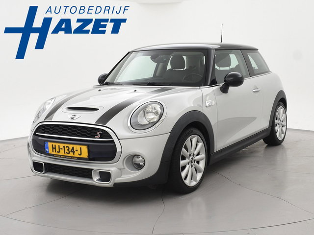 MINI Cooper S - Mini 2.0 192 PK WHITE SILVER + BRUIN LEDER | CHILI | STOELVERW. | BREEDBEELD NAVIGATIE