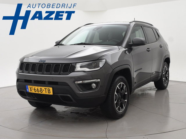 Jeep Compass - 4xe 240 PK PLUG-IN HYBRID 4X4 TRAILHAWK + TREKHAAK | VOL LEDER | ALPINE | CARPLAY | DAB | STOEL/STUURWIELVERW.