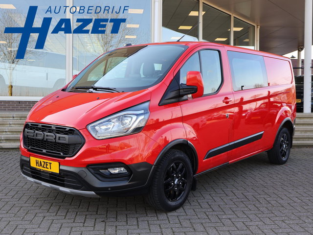 Ford Transit Custom - 320 2.0 TDCI 130 PK TRAIL DUBBEL CABINE L2H1 6-PERS. + LEDER | RAPTOR GRILLE | CARPLAY | CAMERA | LMV