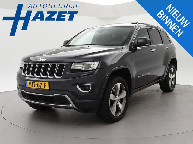 Jeep Grand Cherokee - 5.7 352 PK V8 BENZINE GRIJS KENTEKEN OVERLAND + ADAPTIVE CRUISE | TREKHAAK 3325 KG | SCHUIFDAK | LEDER | STOELVENTILATIE