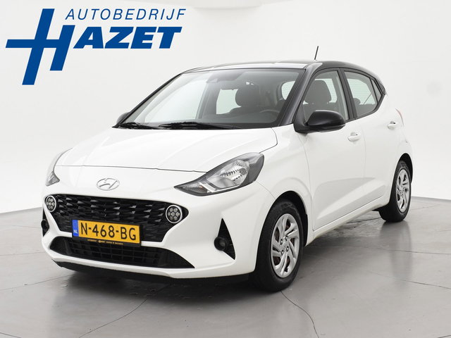 Hyundai i10 - 1.0 AUTOMAAT COMFORT 5-ZITS + APPLE CARPLAY | DAB+ | CRUISE CONTROL | TWO-TONE WIT/ZWART