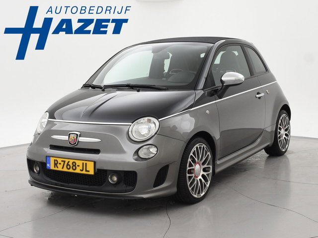 Fiat 500C - ABARTH 1.4 T-JET 135 PK TWO-TONE + ZWART LEDER | DUBBELE SPORTUITLAAT | SPORTSTOELEN