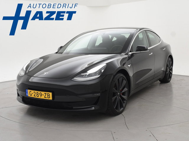 Tesla Model 3 - PERFORMANCE 462 PK AWD 75 KWH ORIG. NL + 20 INCH | AUTOPILOT | PANORAMA | LEDER